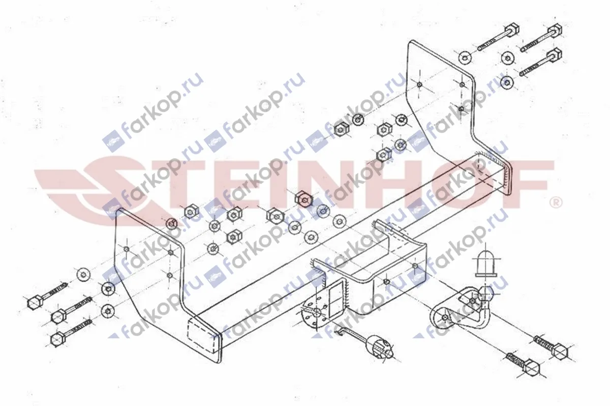 Фаркоп Steinhof для Mercedes Vito 2003-2014 M-237 в 