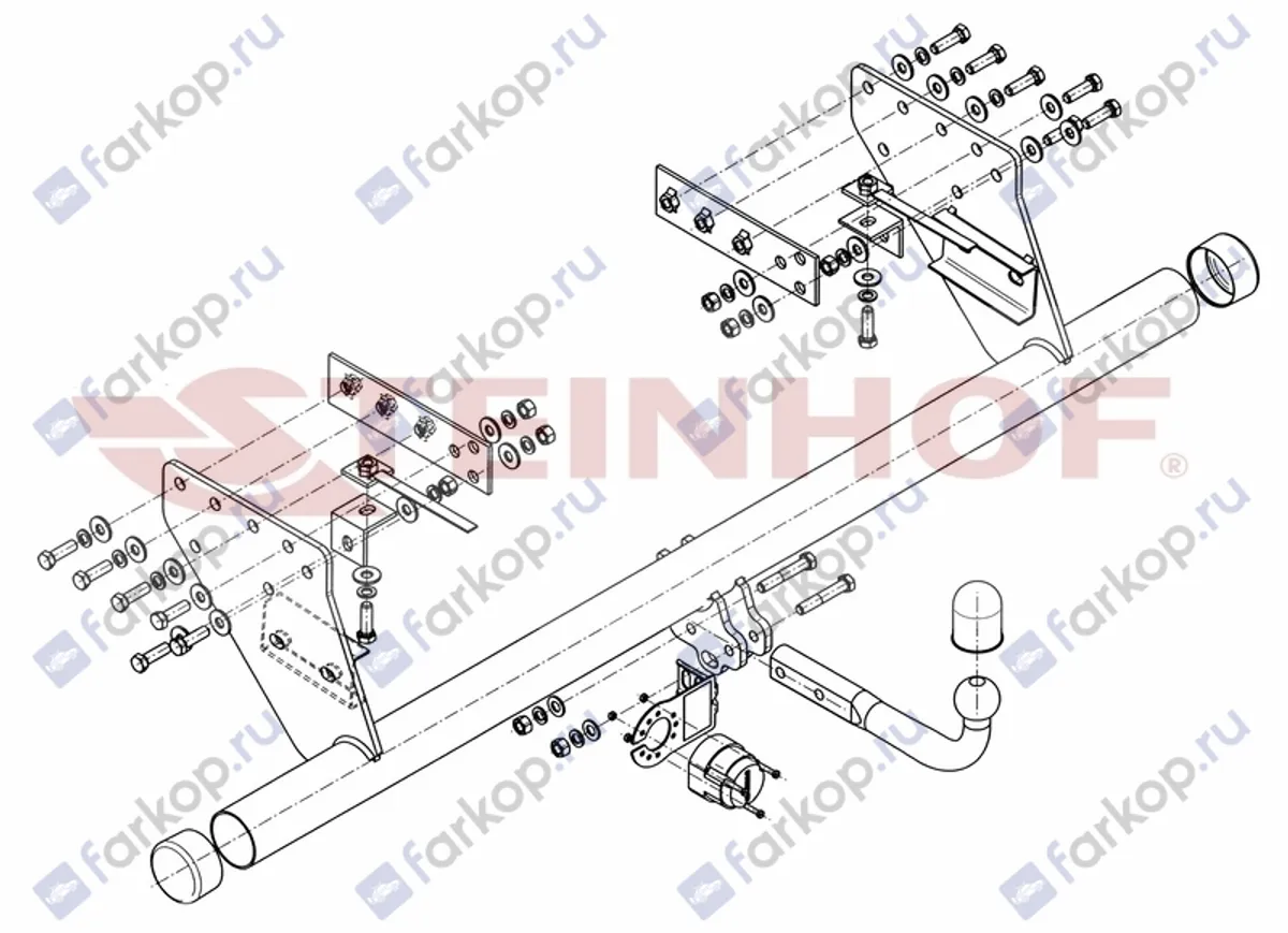 Фаркоп Steinhof для Mitsubishi L200 2006-2014 M-338/1 в 