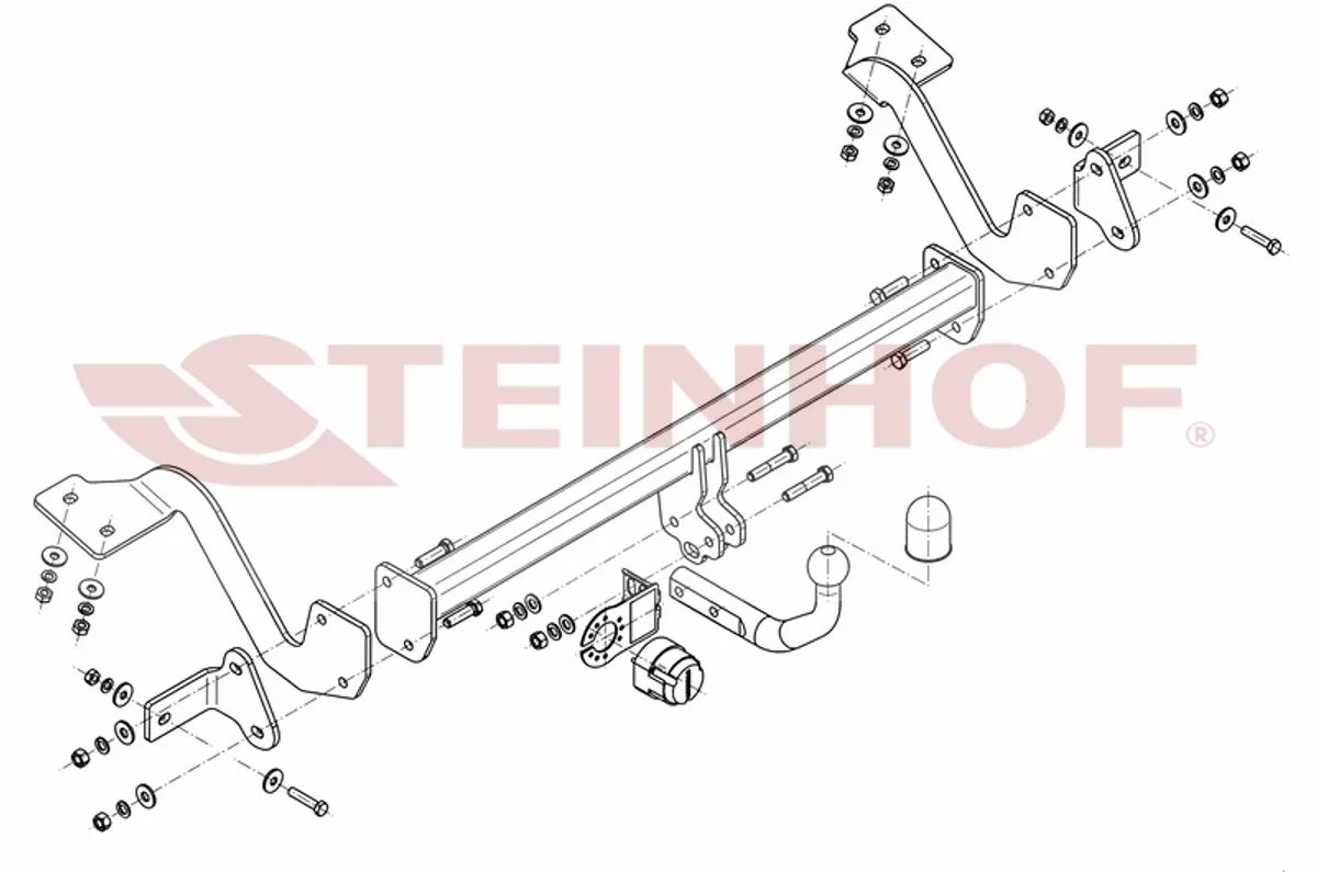 Фаркоп Steinhof для Peugeot Partner 2008-, (L1) C-023 в 