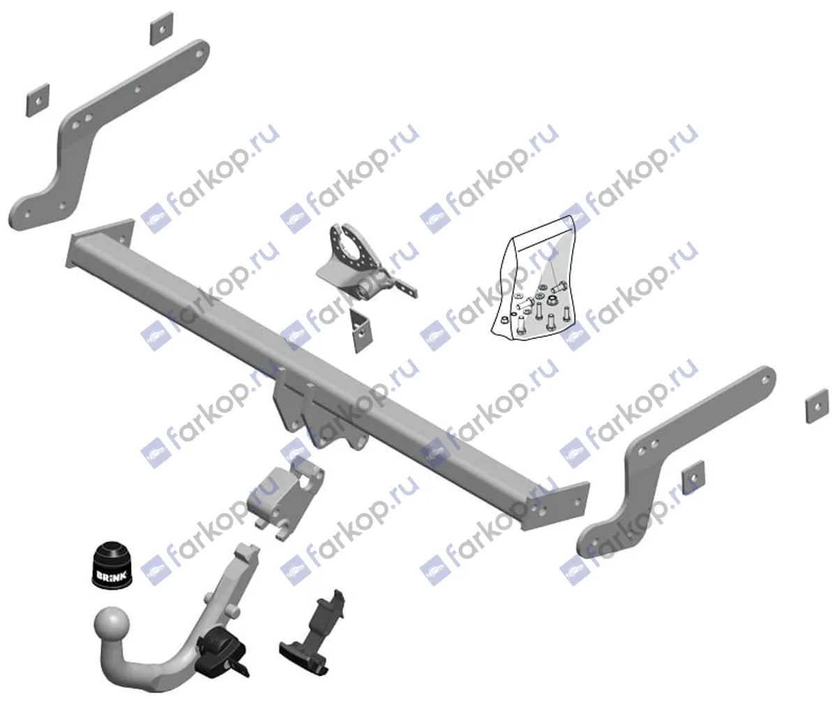 Фаркоп Brink для Renault Duster 2010-2015 586400 в 