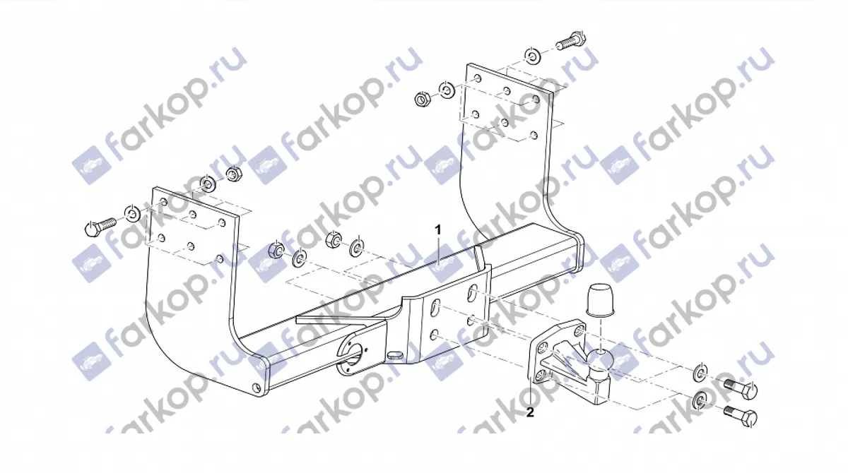 Фаркоп Westfalia для Renault Maxity 2007- 332273600001 в 