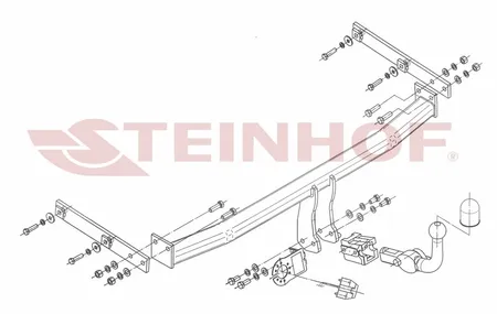 Фаркоп Steinhof для Renault Megane (Grand Scenic) 2009-2016 R-111 в 