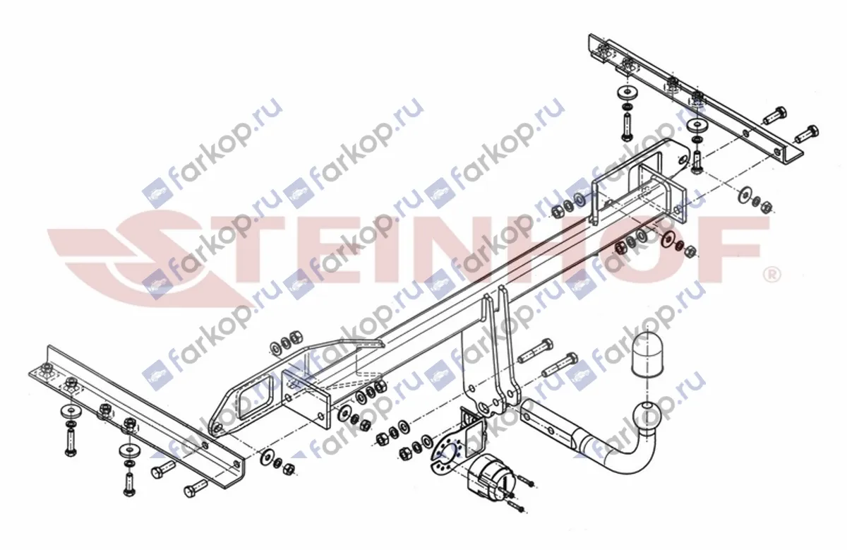 Фаркоп Steinhof для Saab 9-5 (седан) 2010-2012 S-010 в 