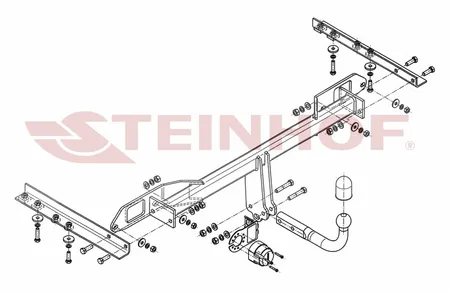 Фаркоп Steinhof для Saab 9-5 (седан) 2010-2012 S-010 в 