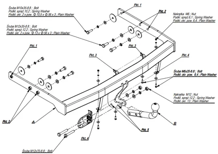 Фаркоп Imiola для Seat Alhambra 1995-2000 E.010 в 