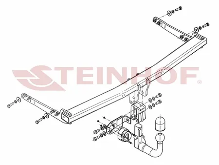 Фаркоп Steinhof для Seat Leon 2012- V-063 в 