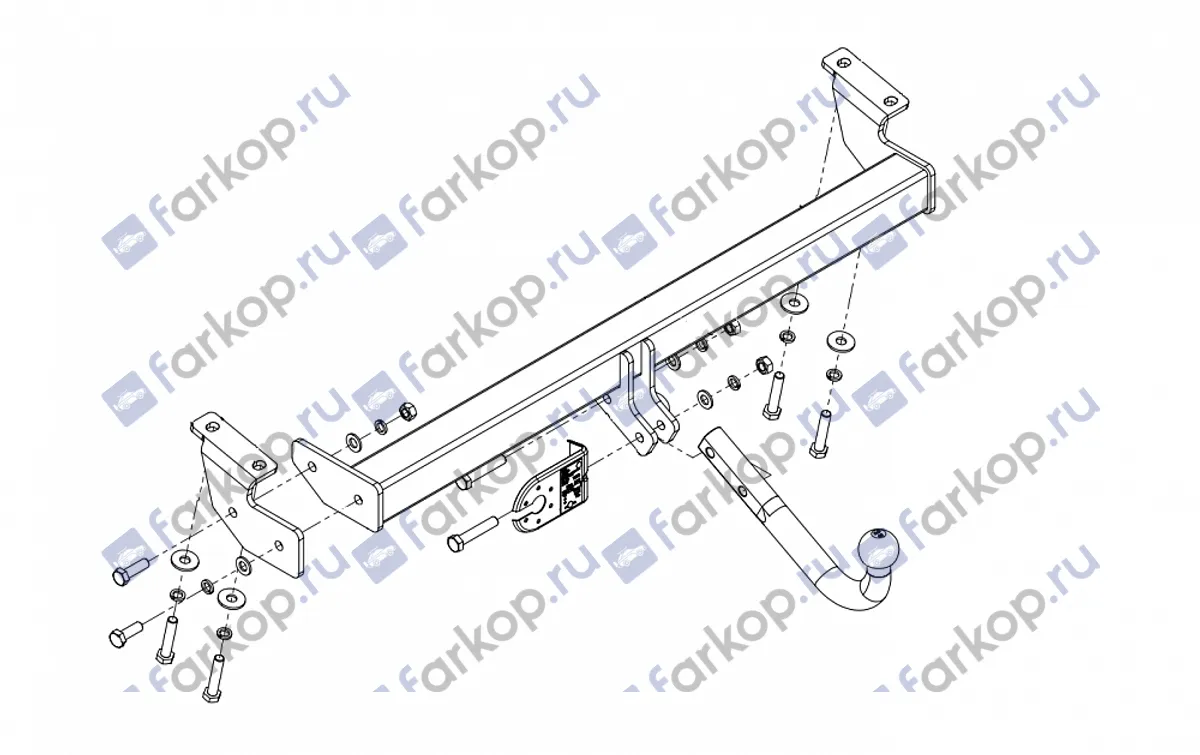 Фаркоп Imiola для Toyota RAV4 (5 дв) 2000-2005 T.026 в 