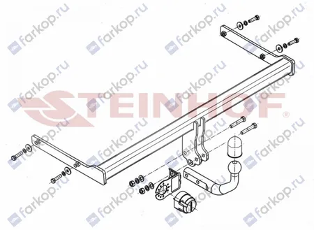 Фаркоп Steinhof для Skoda Rapid (5D) 2012-2020 S-310 в 