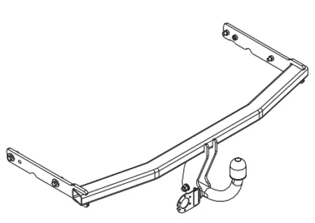 Фаркоп Auto-Hak для Seat Leon (5 дв.хетчбек,1P1, кроме FR) 2005-2013 SC 43 в 