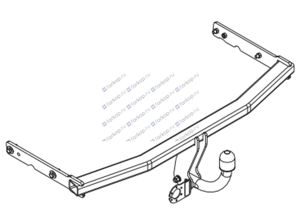 Фаркоп Auto-Hak для Seat Altea 2004-2015 SC 43 в 