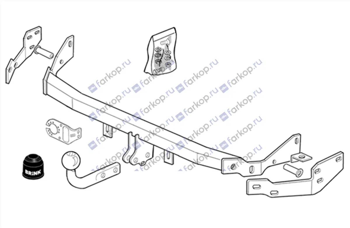 Фаркоп Brink для Hyundai Santa Fe Classic 2007-2012 335700 в 