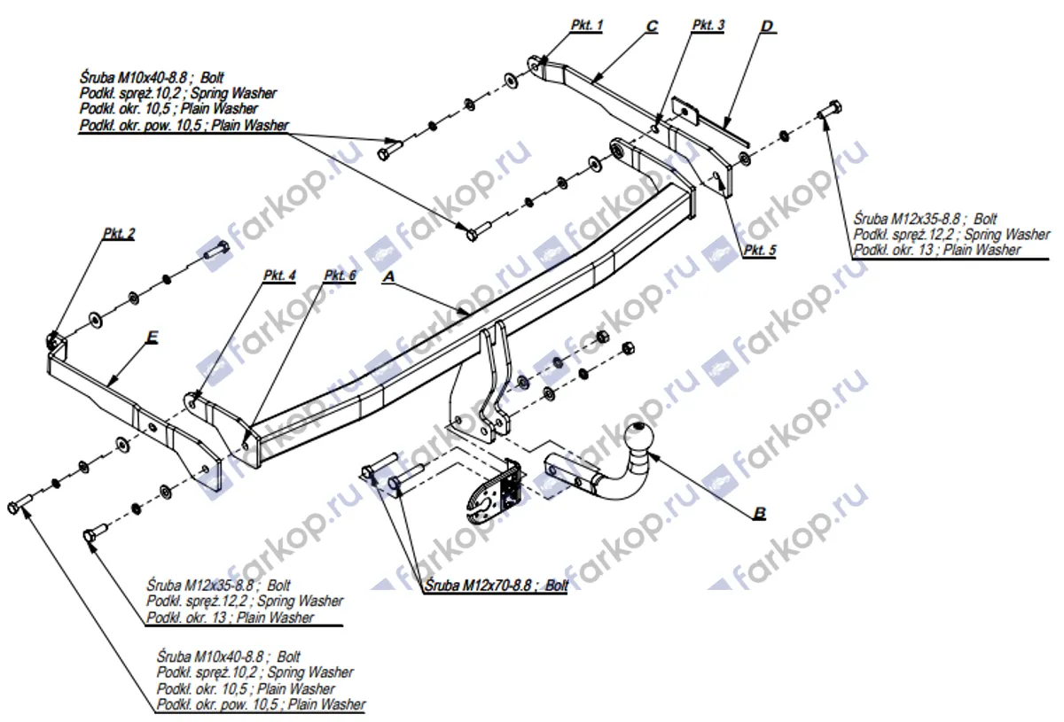 Фаркоп Imiola для Renault Scenic 2003-2009 R.029 в 