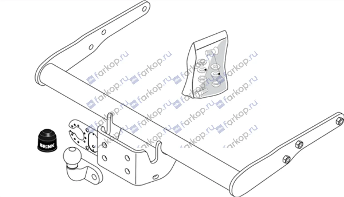 Фаркоп Brink для Volkswagen Multivan T6 2015- 426900 в 