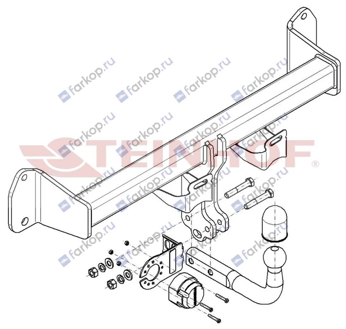 Фаркоп Steinhof для BMW 3 серия 2013- B-084 в 