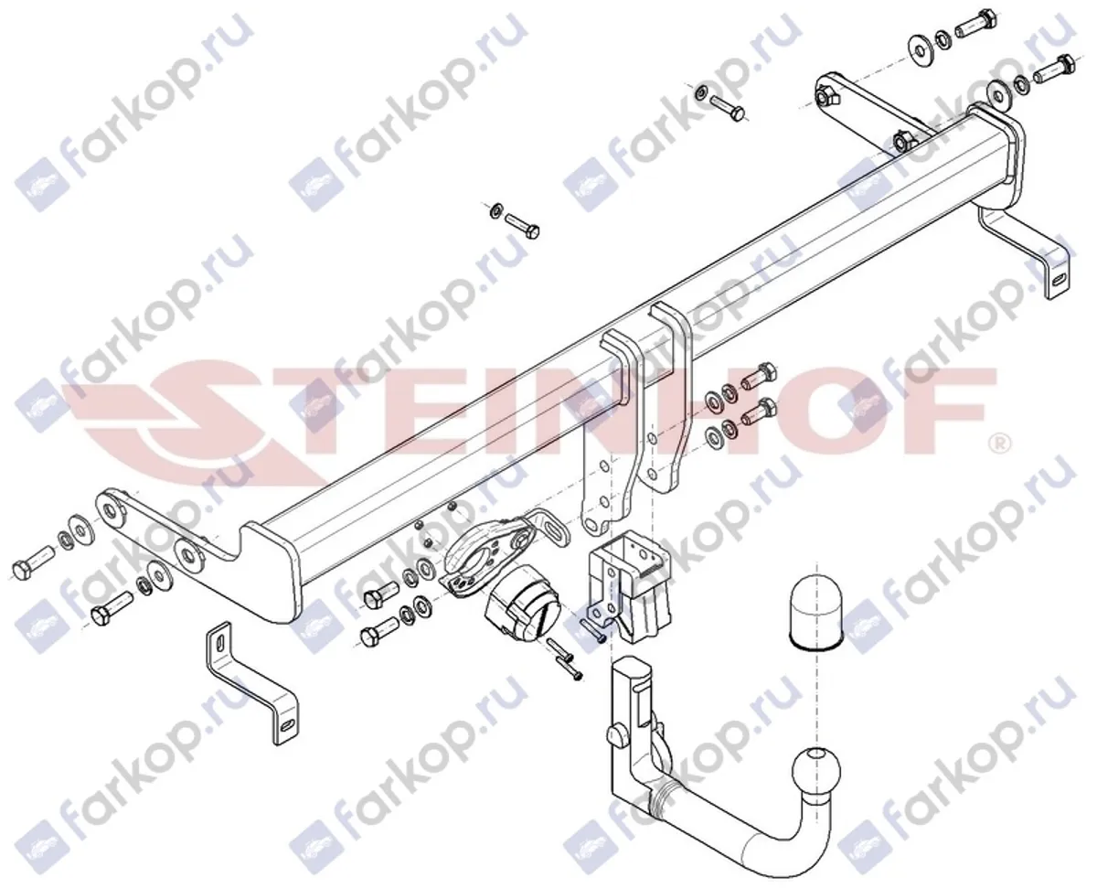 Фаркоп Steinhof для Hyundai Tucson 2018-2021 K-084 в 