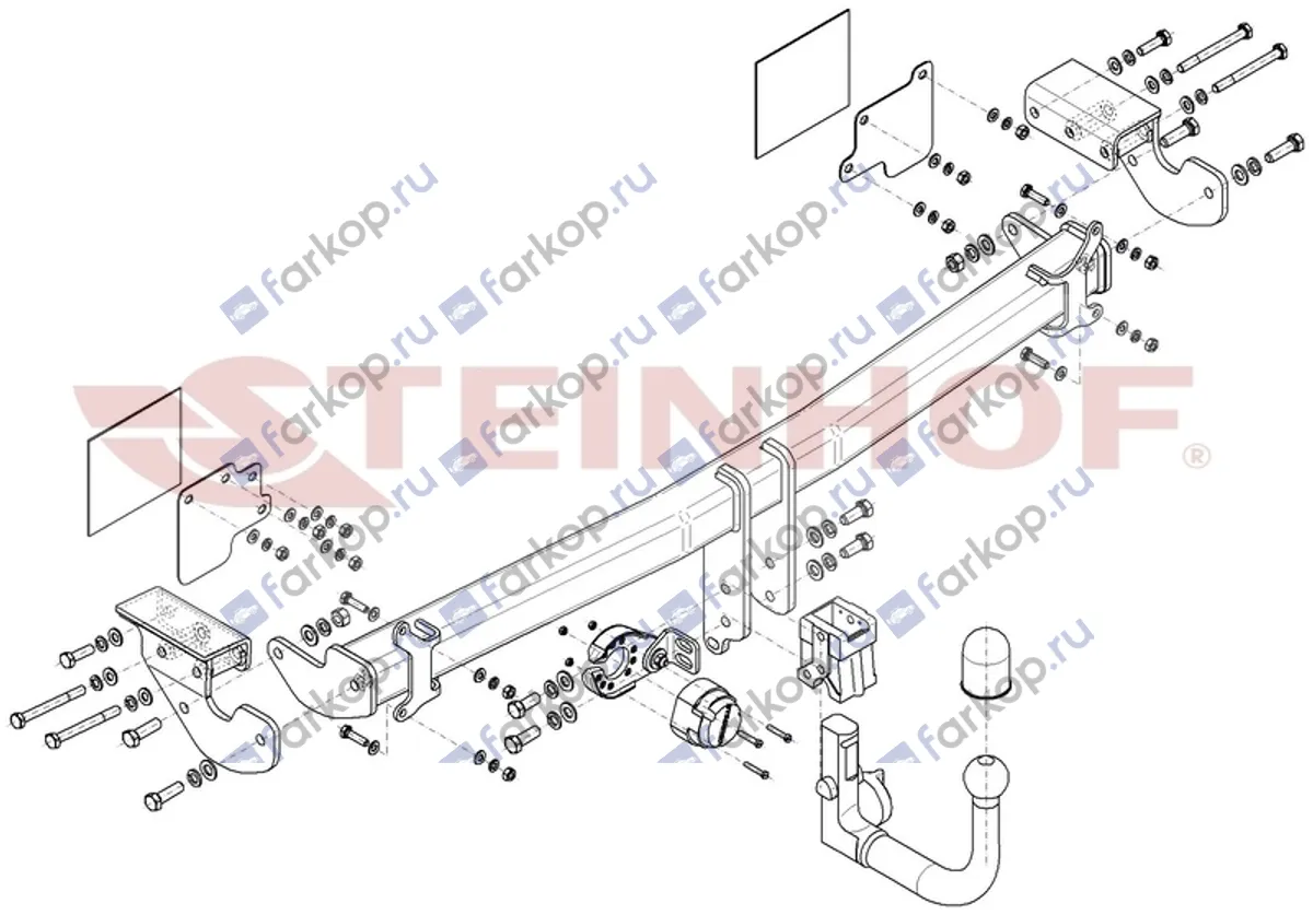 Фаркоп Steinhof для Kia Stinger 2017- K-078 в 