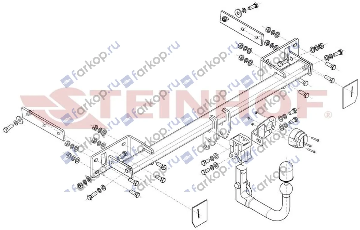 Фаркоп Steinhof для Mercedes CLA-class 2013-2018 M-106 в 