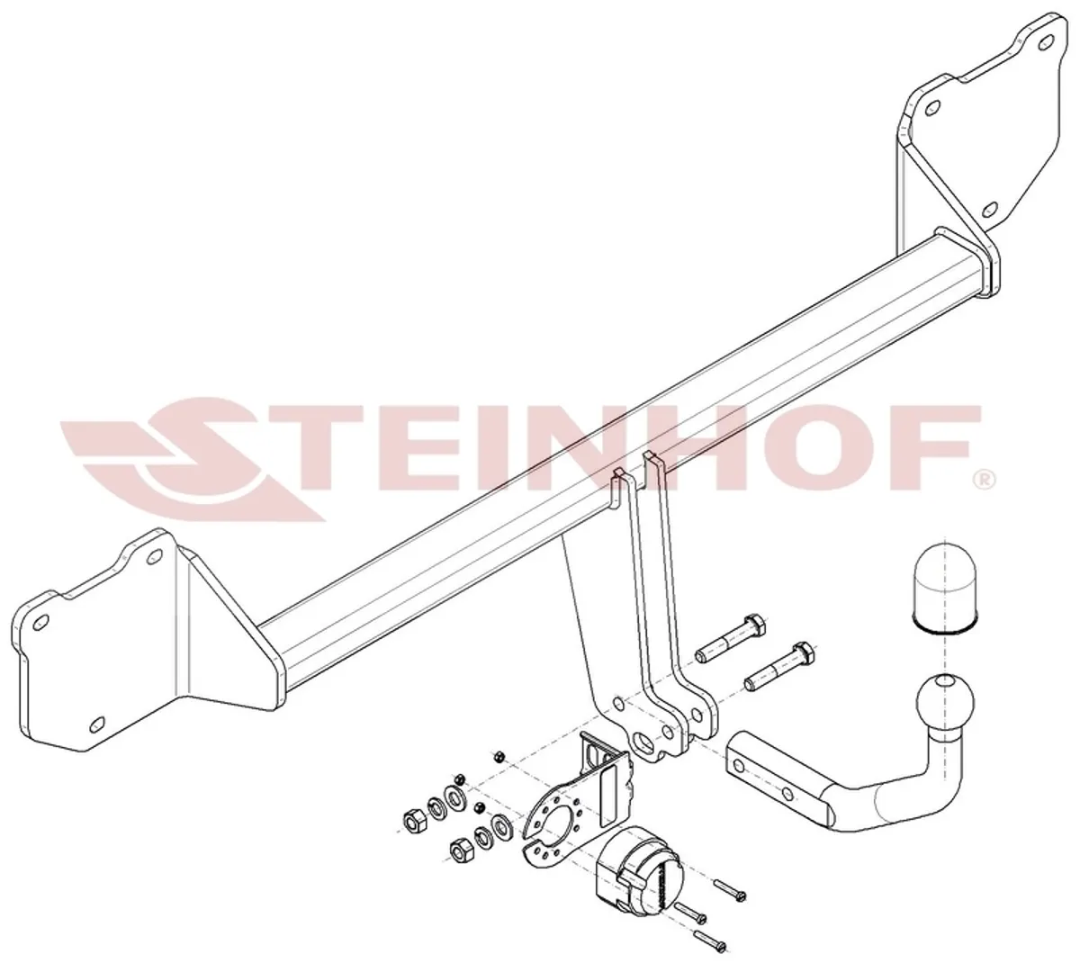 Фаркоп Steinhof для Mini Countryman 2010-2017 M-282 в 