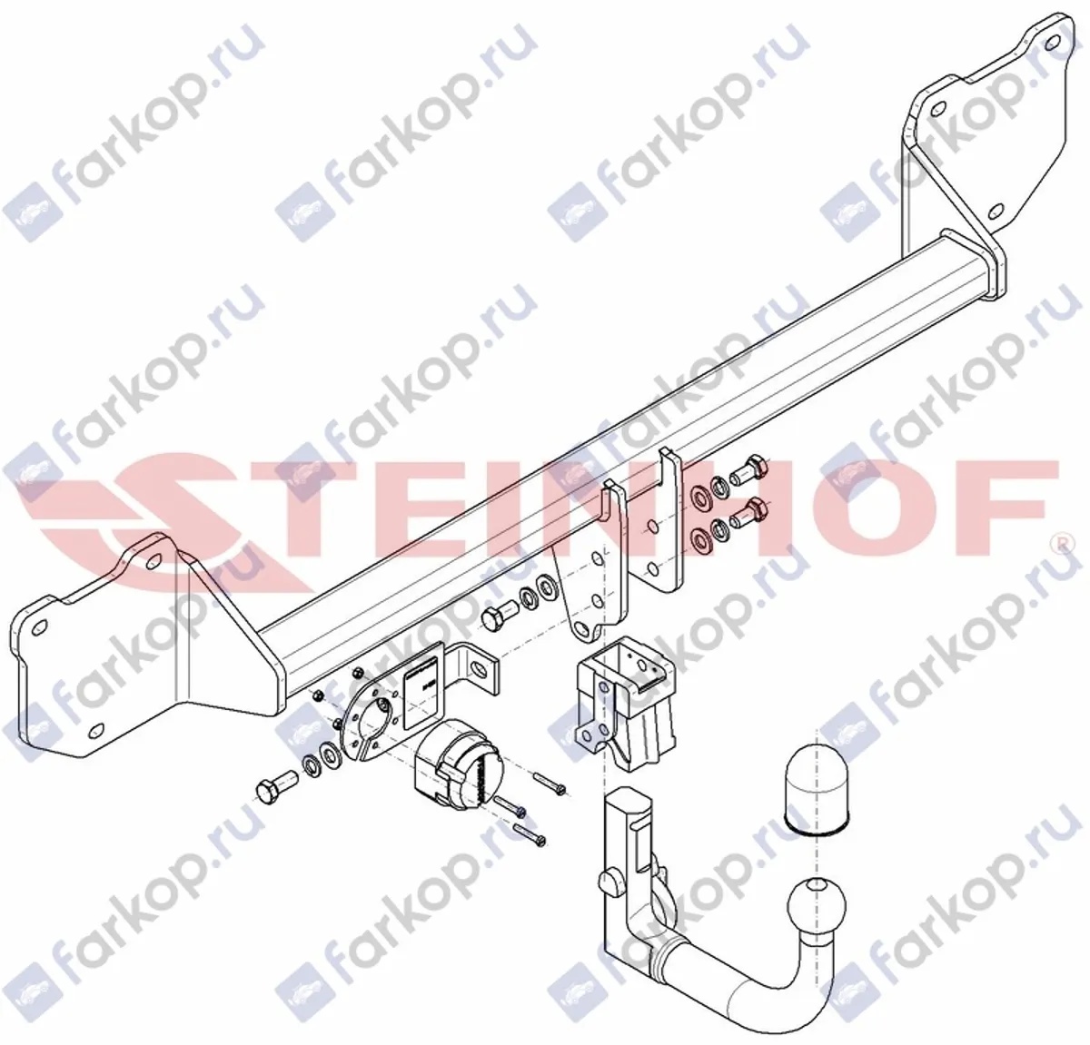 Фаркоп Steinhof для Mini Countryman 2010-2016 M-281 в 