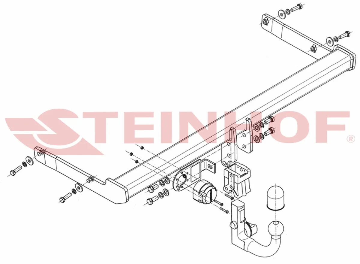 Фаркоп Steinhof для Skoda Superb 2015- V-149 в 