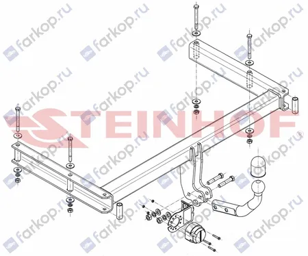 Фаркоп Steinhof для Audi A5 2007-2015 A-074 в 