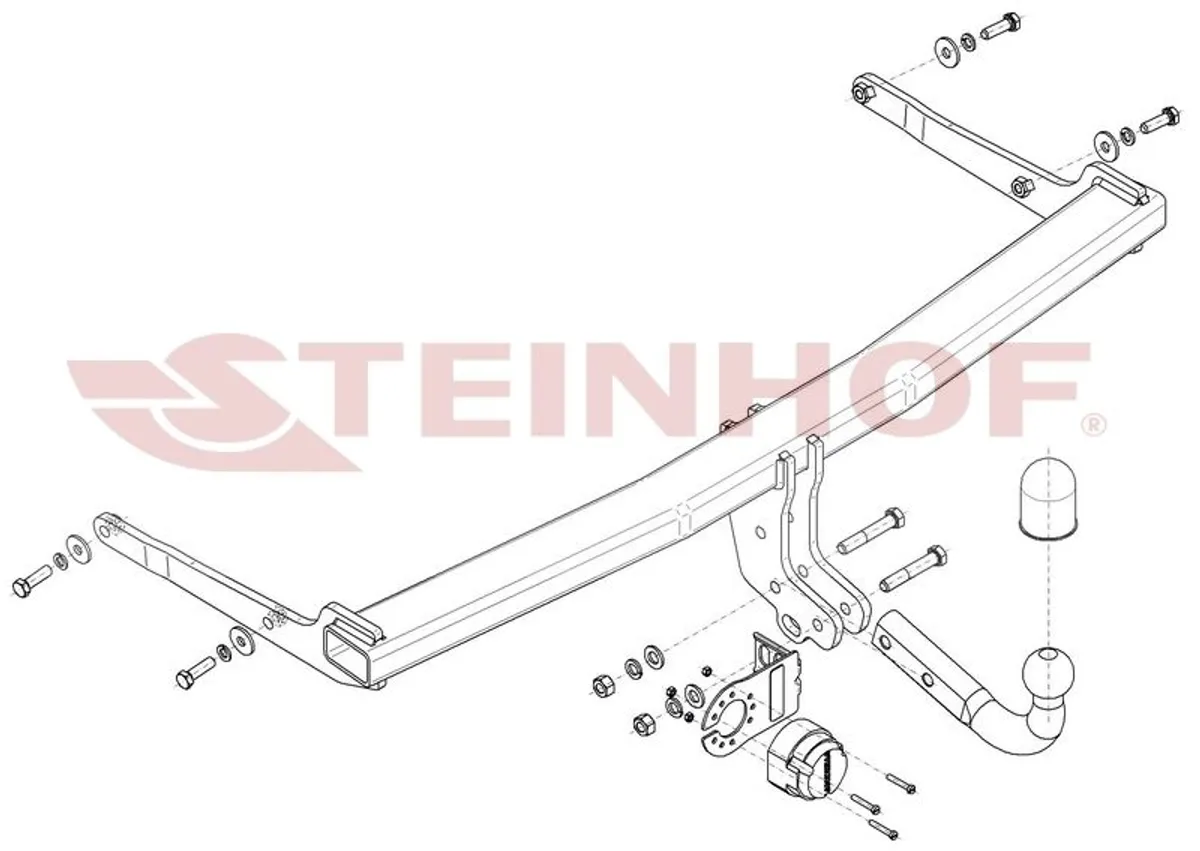 Фаркоп Steinhof для Skoda Karoq 2017- S-293 в 