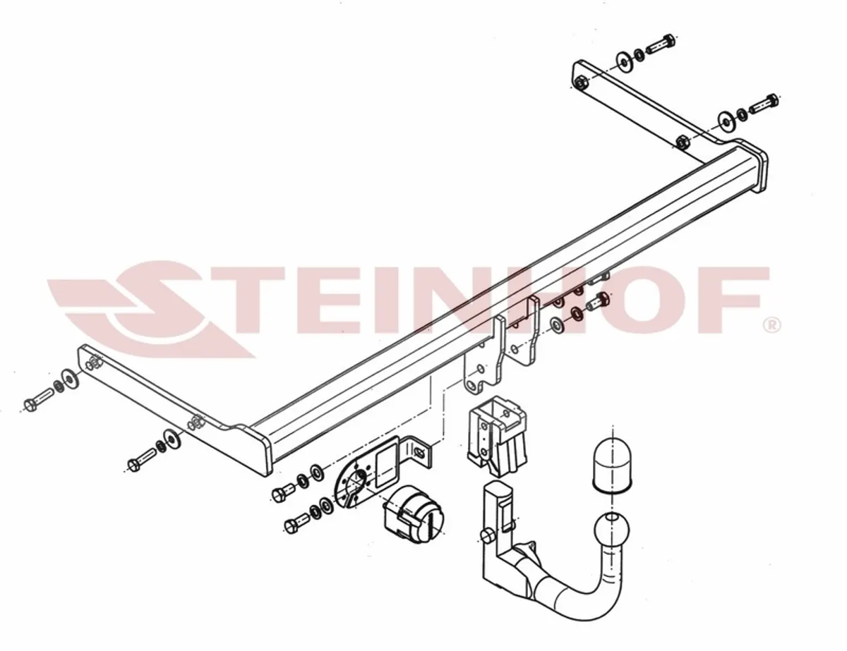 Фаркоп Steinhof для Skoda Rapid 2012-2020 S-311 в 