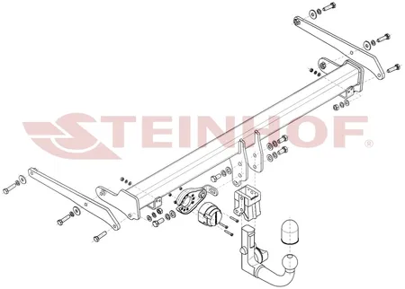 Фаркоп Steinhof для Audi Q3 (Sportback) 2019- A-118 в 