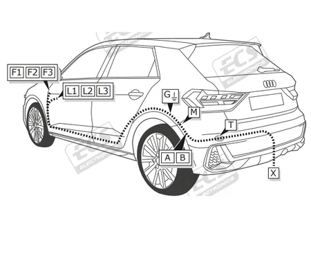 Электрика фаркопа ECS (13 pin) для Seat Tarraco 2019- VW190H1 в 