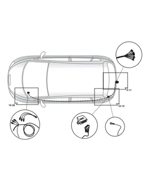 Электрика фаркопа Hak-System (13 pin) для Seat Altea 2004-2015 21500559 в 