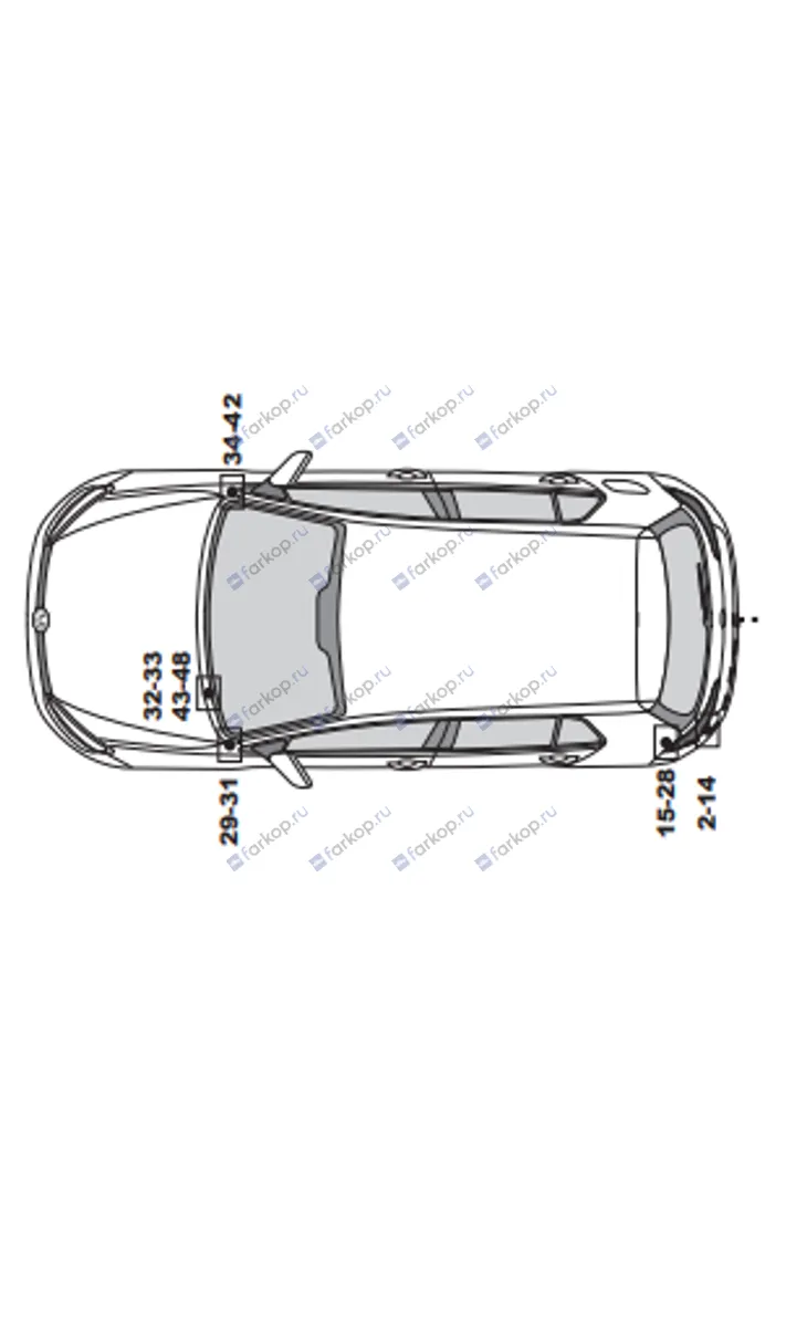 Электрика фаркопа RamredAC (7-полюсная) Audi A3 2012- для авто с подготовкой 425007-T в 