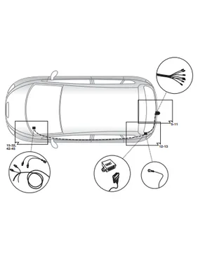 Электрика фаркопа Hak-System (7 pin) для Seat Altea (XL,Freetrack) 2004-2015 12500559 в 