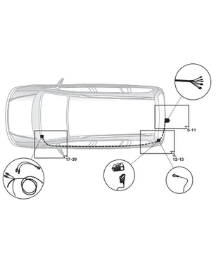 Электрика фаркопа Hak-System (7 pin) для Volkswagen Touran 2003-2015 12500559 в 