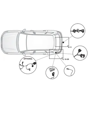 Электрика фаркопа Hak-System (7 pin) для Audi Q7 2015-2020 12010526 в 