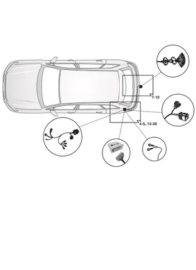 Электрика фаркопа Hak-System (13 pin) для Audi Q5 2017- 21010526 в 