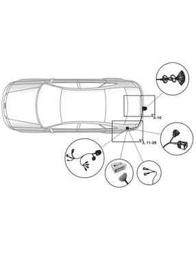 Электрика фаркопа Brink (13 pin) для Audi A5 2017- 701514 в 