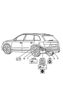 Электрика фаркопа Westfalia (7 pin) для Volkswagen Touareg 2018- 305417300107 в 