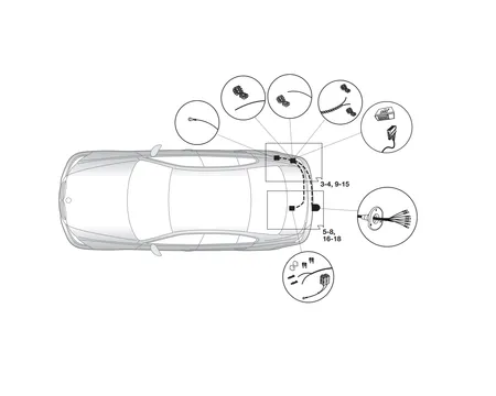 Электрика фаркопа Hak-System (7 pin) для BMW X4 2018- 12020528 в 