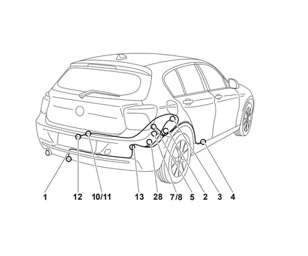 Электрика фаркопа Westfalia (7 pin) для BMW X4 2014-2018 303352300107 в 