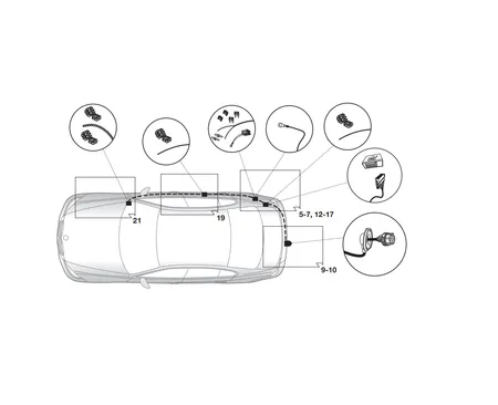 Электрика фаркопа Hak-System (7 pin) для BMW X3 (F25) 2010-2014 12020523 в 