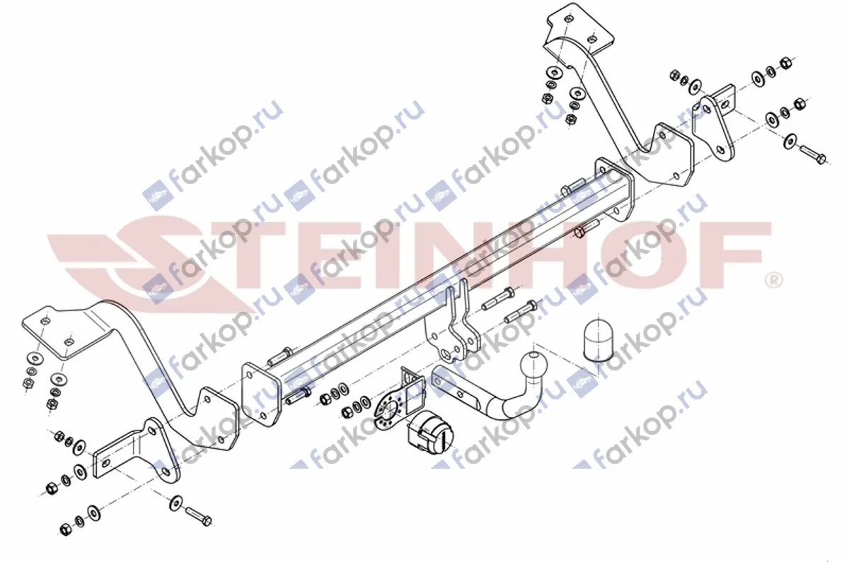 Фаркоп Steinhof для Opel Combo 2018-, (L1) C-023 в 