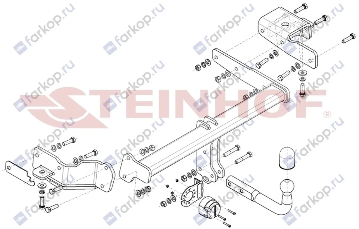 Фаркоп Steinhof для Kia Sorento 2020- K-091 в 