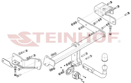 Фаркоп Steinhof для Kia Sorento 2020- K-091 в 