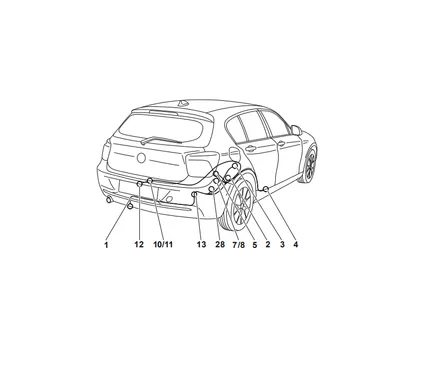 Электрика фаркопа Westfalia (13 pin) для BMW X3 2014-2017 303352300113 в 