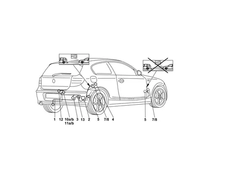 Электрика фаркопа Westfalia (13 pin) для BMW X1 2009-2014 303460300113 в 