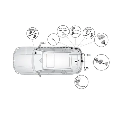 Электрика фаркопа Hak-System (7 pin) для BMW X5 2018-2023 12020535 в 