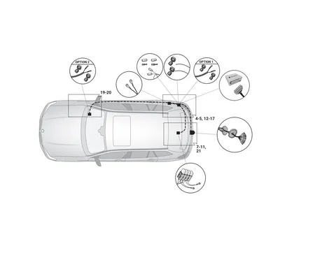 Электрика фаркопа Hak-System (13 pin) для BMW X6 (G06) 2019-2023  21020535 в 