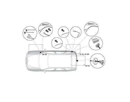 Электрика фаркопа Hak-System (7 pin) для Mini Cooper (3/5дв.хетчбек) 2015- 12500605 в 