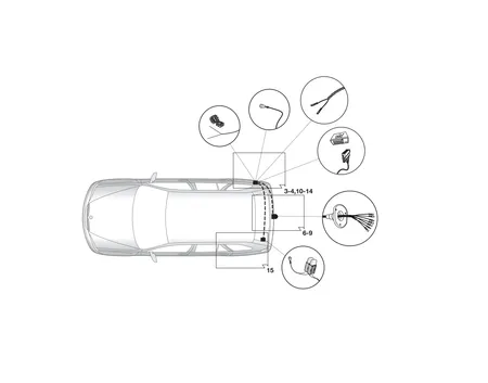 Электрика фаркопа Hak-System (7 pin) для BMW X6 (F16) 2014-2019 12020525 в 