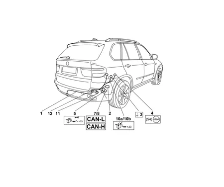 Электрика фаркопа Westfalia (13 pin) для BMW X6 2008-2014 303451300113 в 